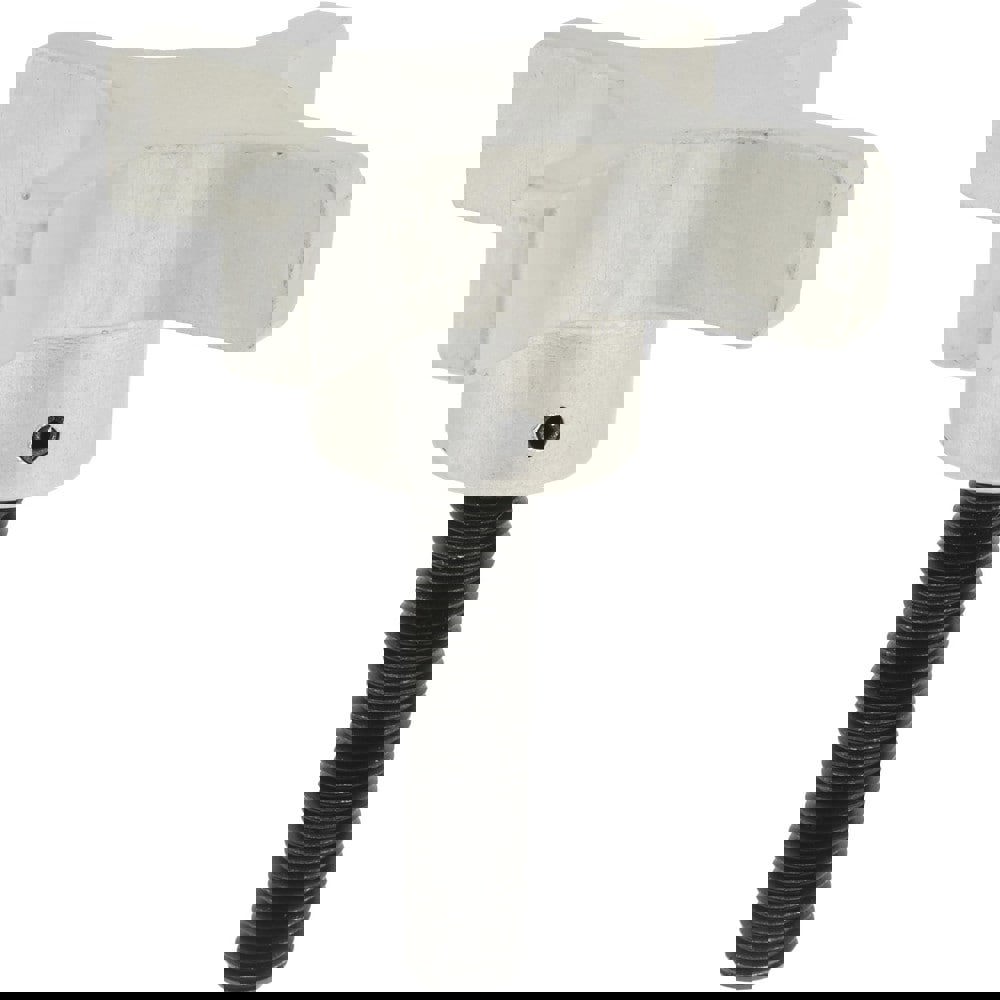 Lobed Knob: 63.5 mm Head Dia, 4 Points, Aluminum